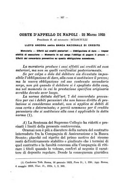 Il diritto fallimentare e delle società commerciali rivista di dottrina e giurisprudenza