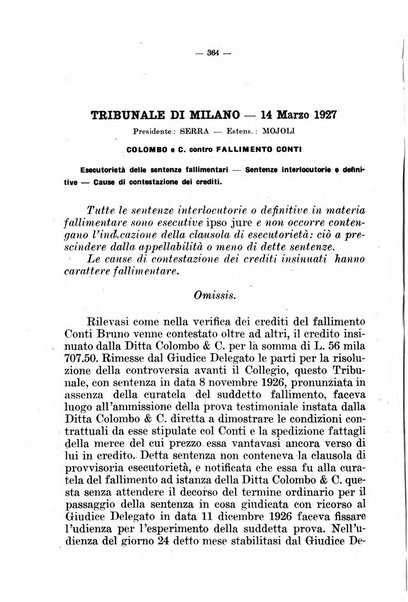 Il diritto fallimentare e delle società commerciali rivista di dottrina e giurisprudenza