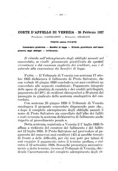 Il diritto fallimentare e delle società commerciali rivista di dottrina e giurisprudenza