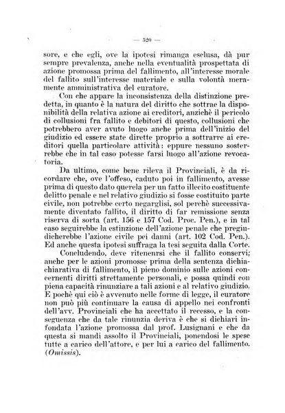 Il diritto fallimentare e delle società commerciali rivista di dottrina e giurisprudenza