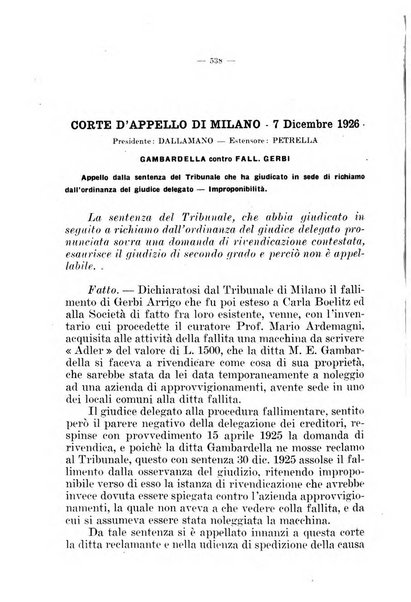 Il diritto fallimentare e delle società commerciali rivista di dottrina e giurisprudenza