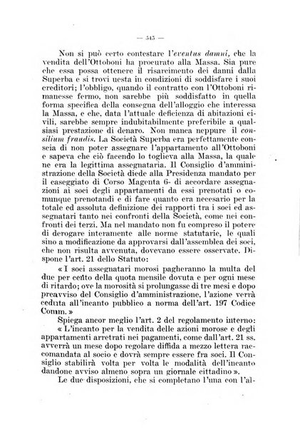 Il diritto fallimentare e delle società commerciali rivista di dottrina e giurisprudenza