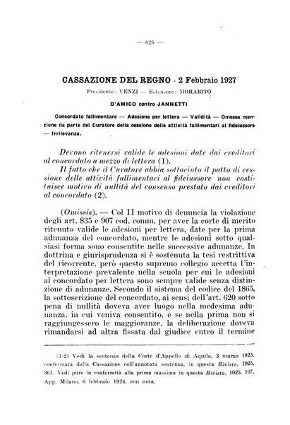 Il diritto fallimentare e delle società commerciali rivista di dottrina e giurisprudenza