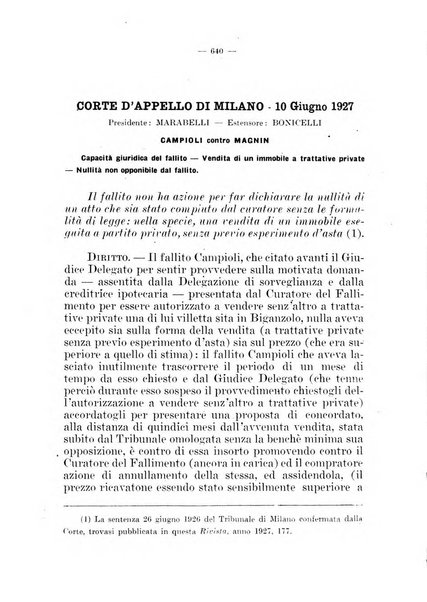 Il diritto fallimentare e delle società commerciali rivista di dottrina e giurisprudenza