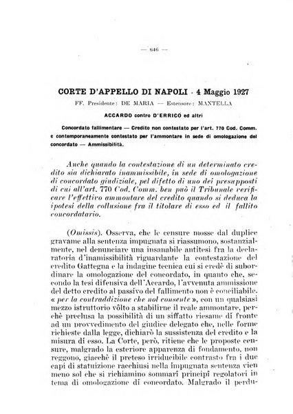 Il diritto fallimentare e delle società commerciali rivista di dottrina e giurisprudenza