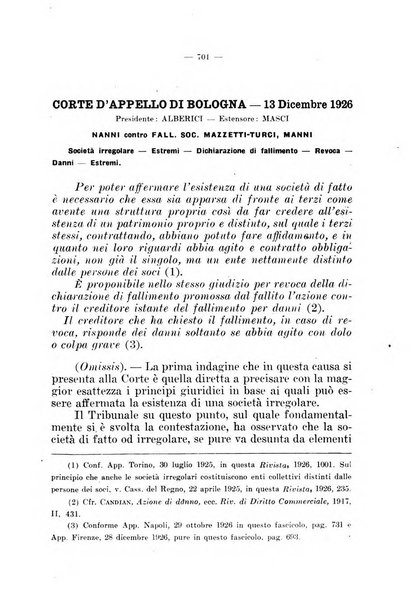 Il diritto fallimentare e delle società commerciali rivista di dottrina e giurisprudenza