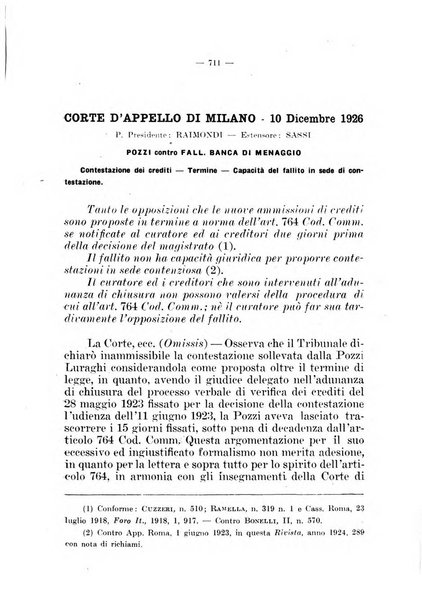 Il diritto fallimentare e delle società commerciali rivista di dottrina e giurisprudenza