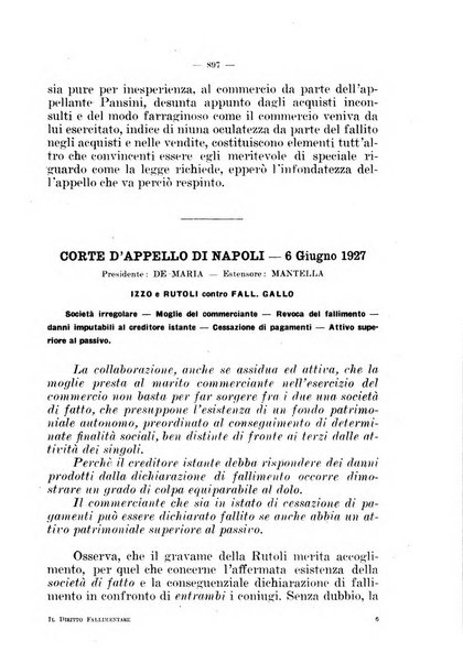 Il diritto fallimentare e delle società commerciali rivista di dottrina e giurisprudenza