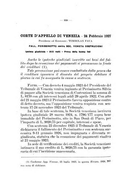 Il diritto fallimentare e delle società commerciali rivista di dottrina e giurisprudenza