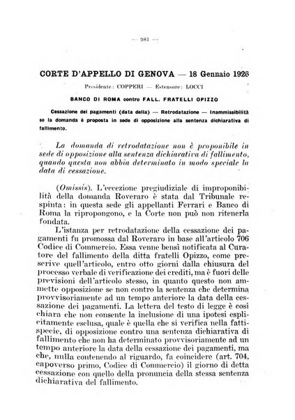 Il diritto fallimentare e delle società commerciali rivista di dottrina e giurisprudenza