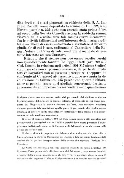 Il diritto fallimentare e delle società commerciali rivista di dottrina e giurisprudenza