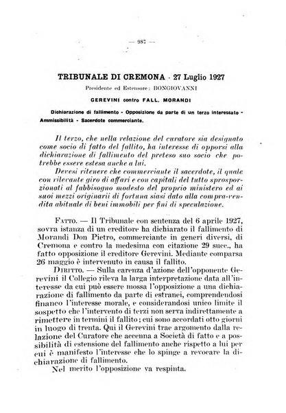 Il diritto fallimentare e delle società commerciali rivista di dottrina e giurisprudenza