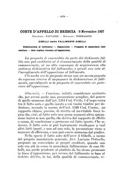 Il diritto fallimentare e delle società commerciali rivista di dottrina e giurisprudenza