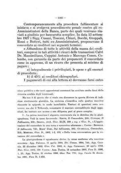 Il diritto fallimentare e delle società commerciali rivista di dottrina e giurisprudenza