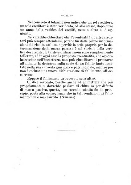 Il diritto fallimentare e delle società commerciali rivista di dottrina e giurisprudenza