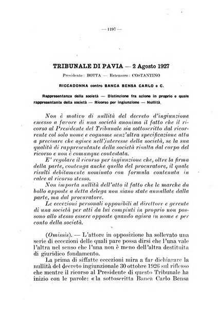 Il diritto fallimentare e delle società commerciali rivista di dottrina e giurisprudenza