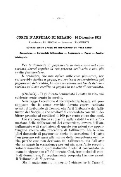 Il diritto fallimentare e delle società commerciali rivista di dottrina e giurisprudenza