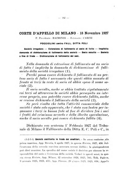 Il diritto fallimentare e delle società commerciali rivista di dottrina e giurisprudenza