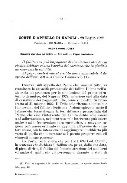 Il diritto fallimentare e delle società commerciali rivista di dottrina e giurisprudenza