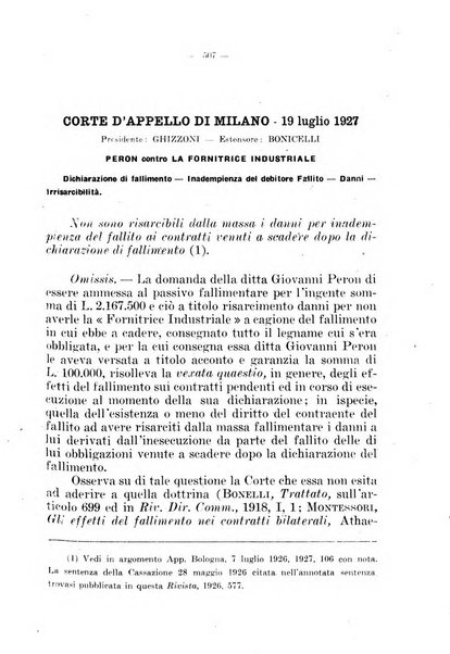 Il diritto fallimentare e delle società commerciali rivista di dottrina e giurisprudenza