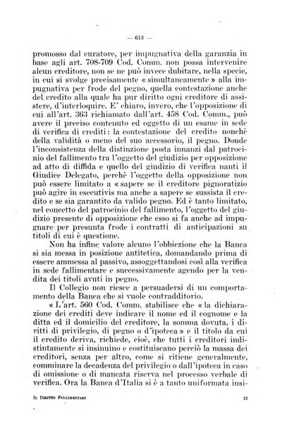 Il diritto fallimentare e delle società commerciali rivista di dottrina e giurisprudenza