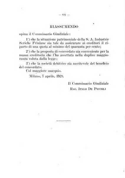 Il diritto fallimentare e delle società commerciali rivista di dottrina e giurisprudenza