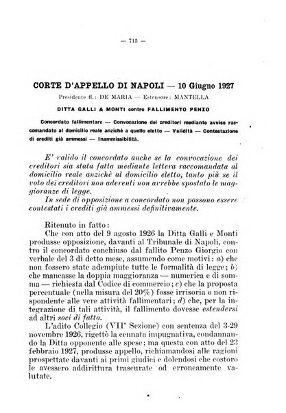 Il diritto fallimentare e delle società commerciali rivista di dottrina e giurisprudenza