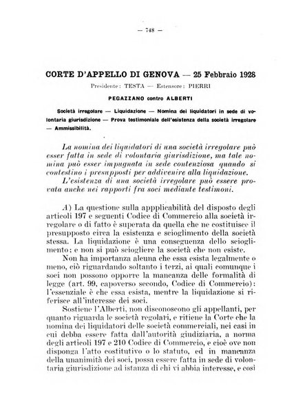 Il diritto fallimentare e delle società commerciali rivista di dottrina e giurisprudenza