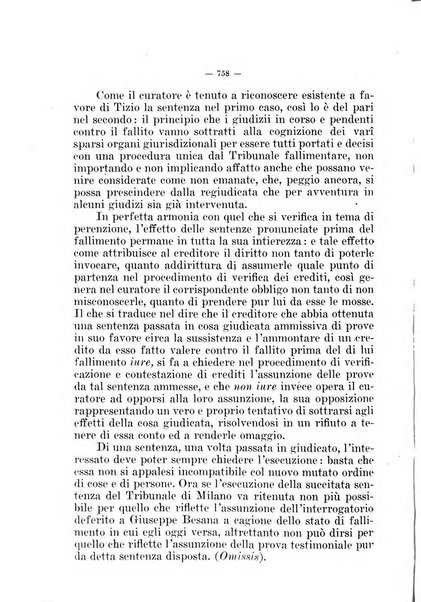 Il diritto fallimentare e delle società commerciali rivista di dottrina e giurisprudenza