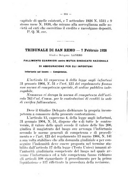 Il diritto fallimentare e delle società commerciali rivista di dottrina e giurisprudenza