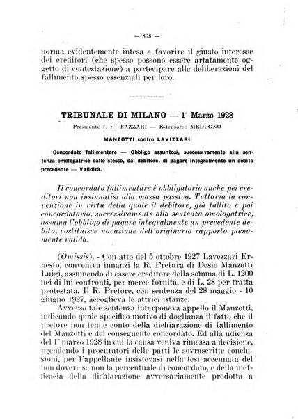 Il diritto fallimentare e delle società commerciali rivista di dottrina e giurisprudenza