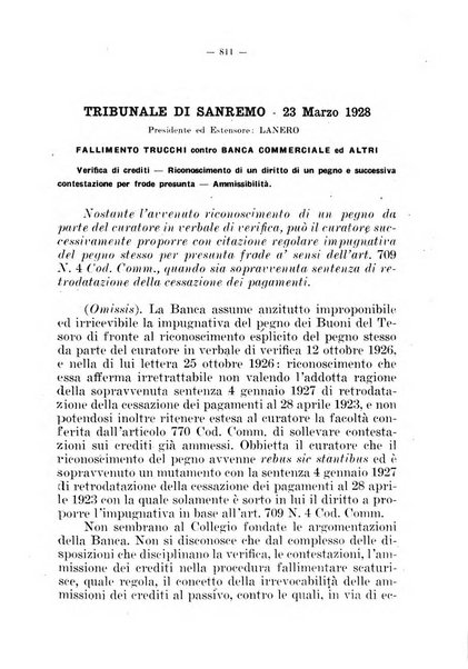 Il diritto fallimentare e delle società commerciali rivista di dottrina e giurisprudenza