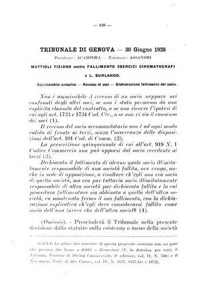 Il diritto fallimentare e delle società commerciali rivista di dottrina e giurisprudenza