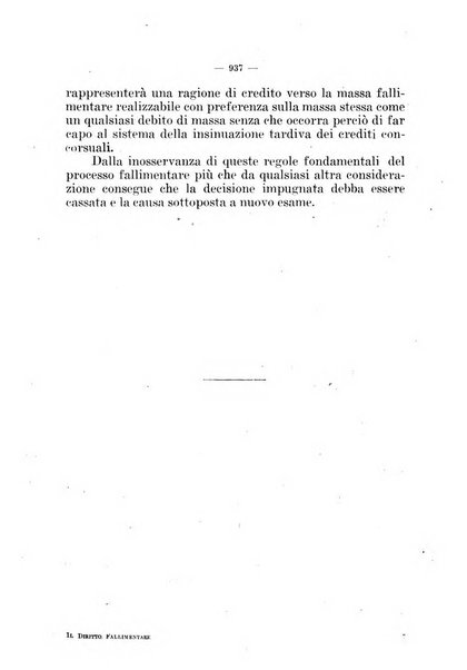 Il diritto fallimentare e delle società commerciali rivista di dottrina e giurisprudenza