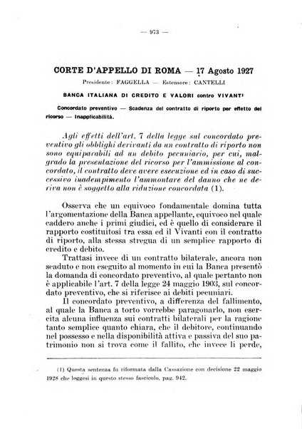 Il diritto fallimentare e delle società commerciali rivista di dottrina e giurisprudenza