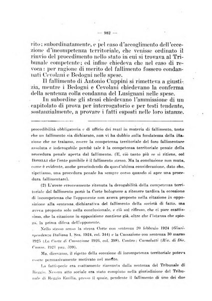 Il diritto fallimentare e delle società commerciali rivista di dottrina e giurisprudenza