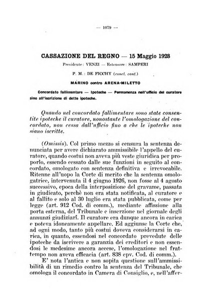 Il diritto fallimentare e delle società commerciali rivista di dottrina e giurisprudenza