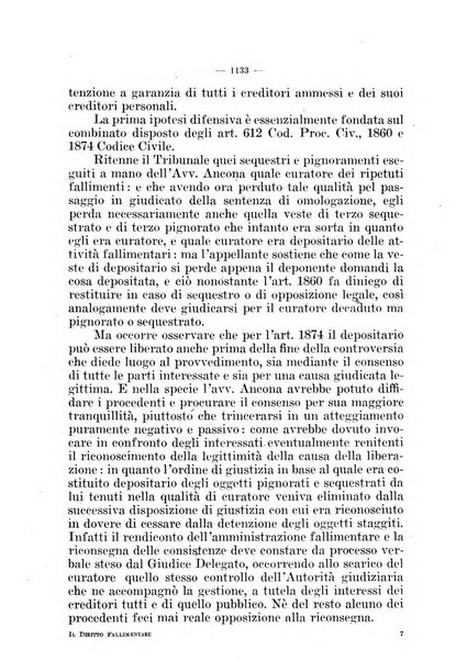 Il diritto fallimentare e delle società commerciali rivista di dottrina e giurisprudenza