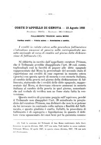 Il diritto fallimentare e delle società commerciali rivista di dottrina e giurisprudenza