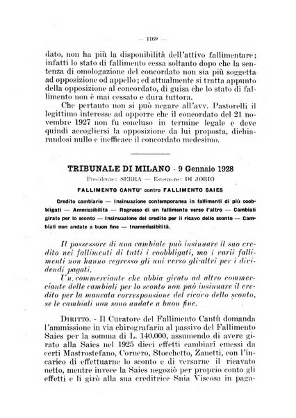 Il diritto fallimentare e delle società commerciali rivista di dottrina e giurisprudenza