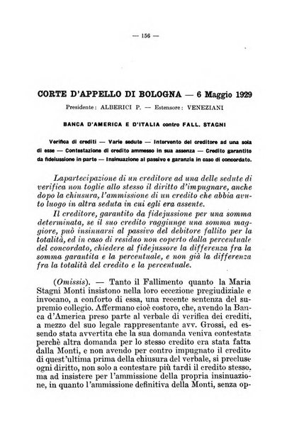 Il diritto fallimentare e delle società commerciali rivista di dottrina e giurisprudenza