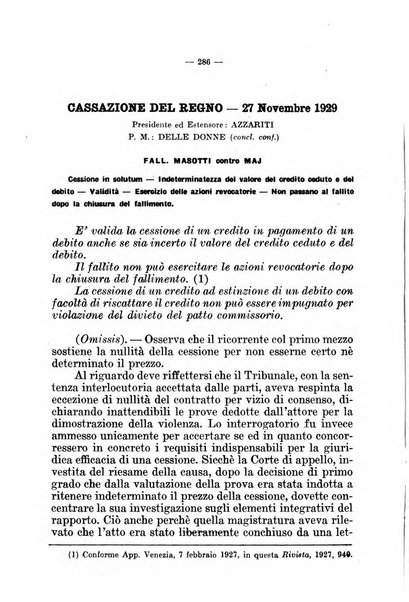 Il diritto fallimentare e delle società commerciali rivista di dottrina e giurisprudenza