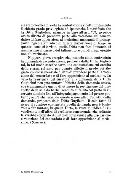 Il diritto fallimentare e delle società commerciali rivista di dottrina e giurisprudenza