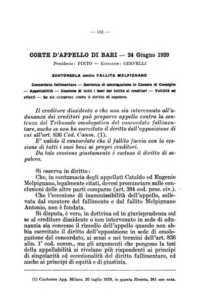 Il diritto fallimentare e delle società commerciali rivista di dottrina e giurisprudenza