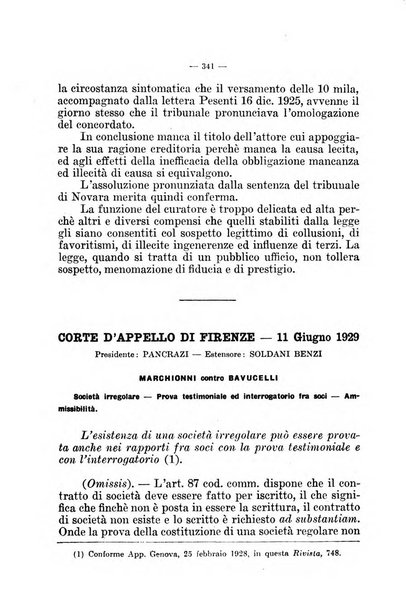 Il diritto fallimentare e delle società commerciali rivista di dottrina e giurisprudenza