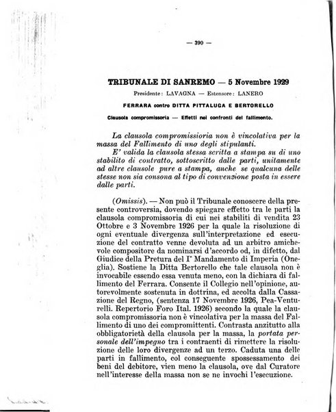 Il diritto fallimentare e delle società commerciali rivista di dottrina e giurisprudenza