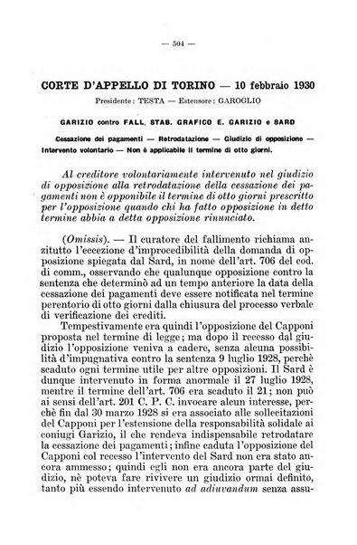 Il diritto fallimentare e delle società commerciali rivista di dottrina e giurisprudenza