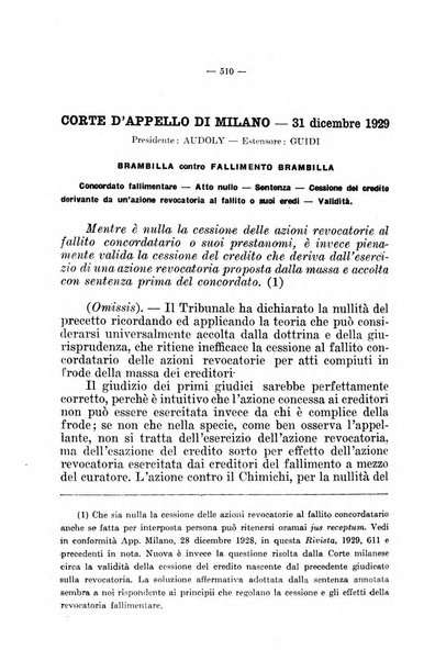 Il diritto fallimentare e delle società commerciali rivista di dottrina e giurisprudenza