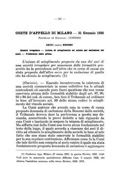 Il diritto fallimentare e delle società commerciali rivista di dottrina e giurisprudenza