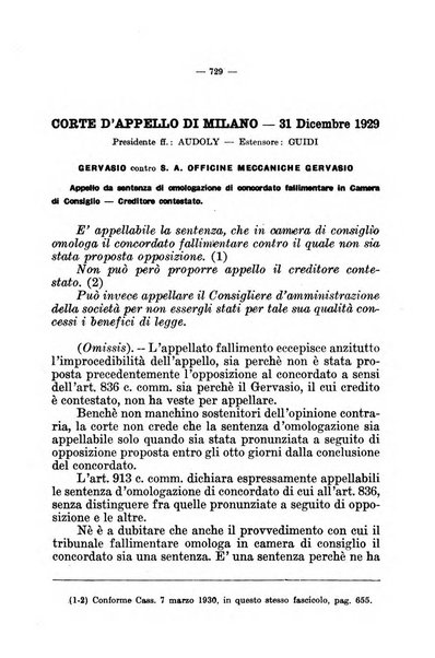 Il diritto fallimentare e delle società commerciali rivista di dottrina e giurisprudenza